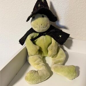 Halloween Witch COUNT CROAKULA Plush FROG W Hat Hallmark Bunnies by the Bay '03